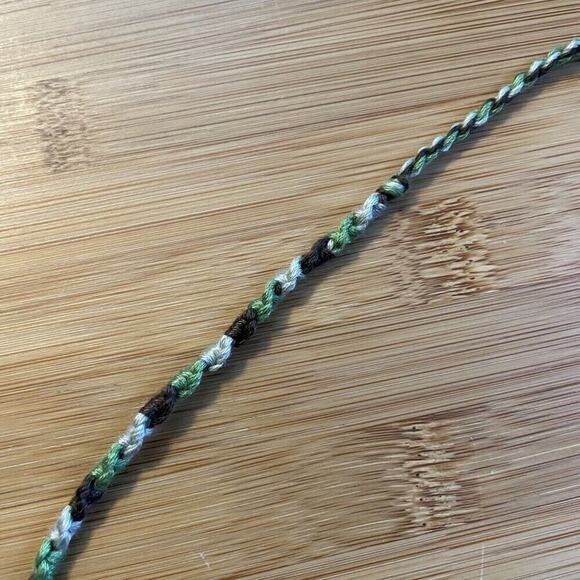 Gabrielle Bracelet, anklet, trendy, comfortable, tie, embroidery thread, woven, - Picture 2 of 3